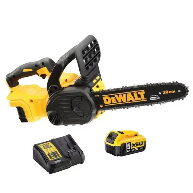 Tronçonneuse sans fil DEWALT DCM565P1 18V XR 30 cm avec batterie 5Ah et chargeur rapide