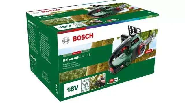 Tronçonneuse Bosch Universal Chain 18 sans fil 18V légère élagage