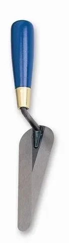 Mason trowel cat tongue Cazzuola 16 cm REVEX forged brass-plated