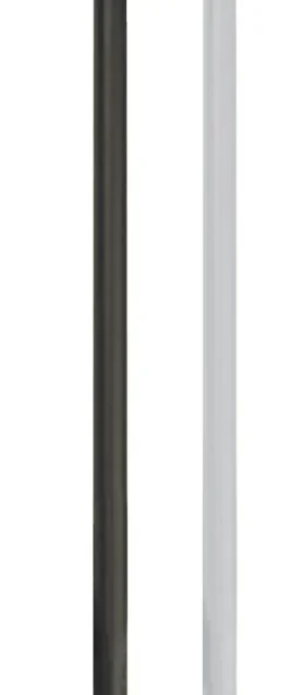 Tubo protezione alluminio nero TORBEL 1570mm diametro 14mm tapparella