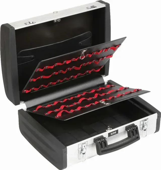 Professional aluminum double-layer tool case SAM OUTILLAGE TVU-4 35L