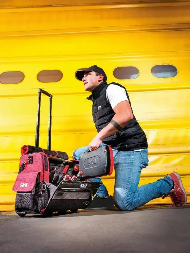 33L Fabric Tool Bag with 100 Maintenance Tools SAM OUTILLAGE CP-100-BAG7N