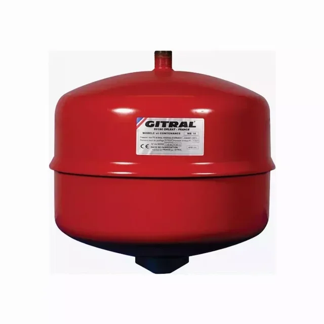 Gitral MB35 Expansion Vessel 35L 3.9 Bar Suspended Bare Membrane 3/4" Heating System Pressure Tank
