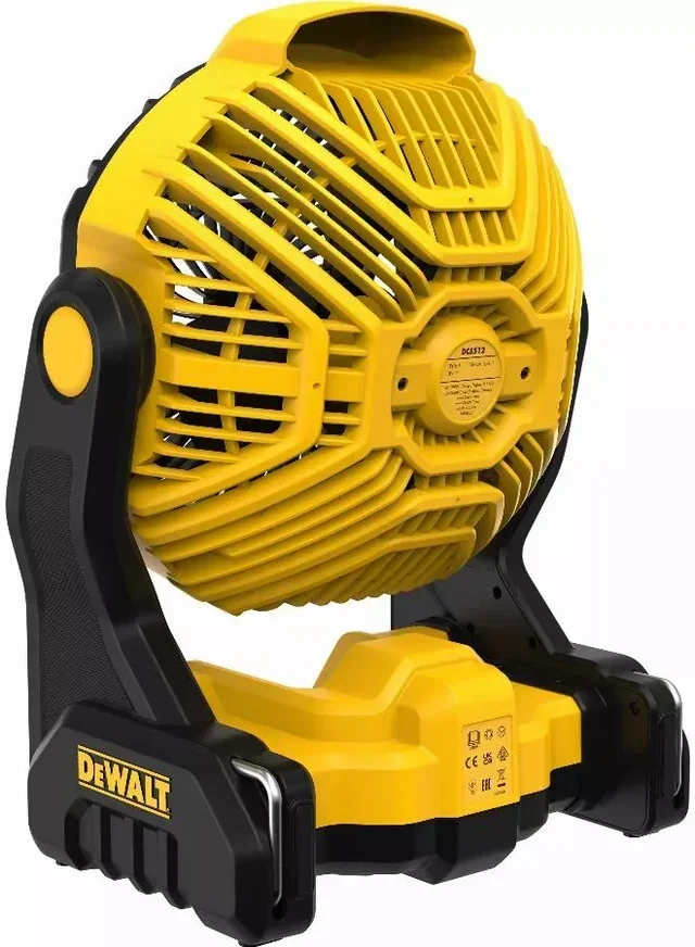 Ventilateur chantier DEWALT 18V XR tête orientable 180° sans batterie