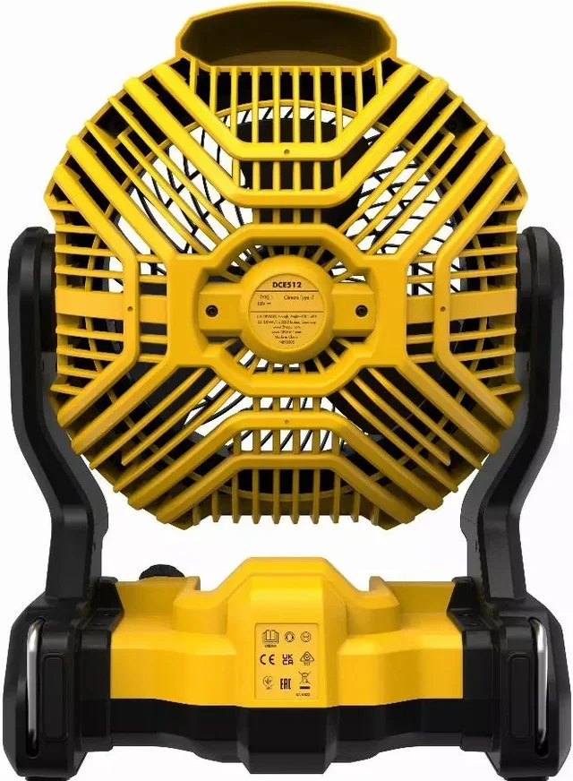 Ventilateur chantier DEWALT 18V XR tête orientable 180° sans batterie