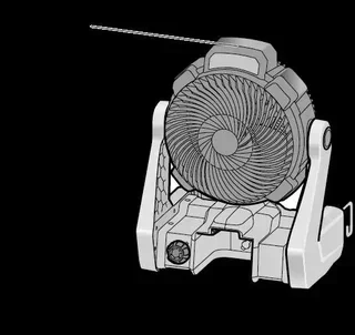 Ventilateur sans fil CF 18.0/230 FLEX 503002 portable performant EMS