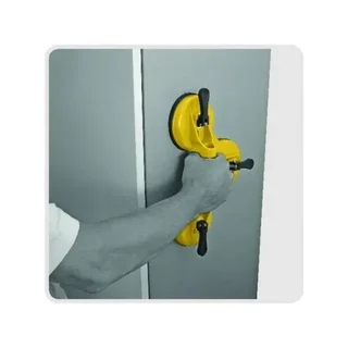 Triple suction cup METRICA 160 kg rubber anti-slip handle 50545