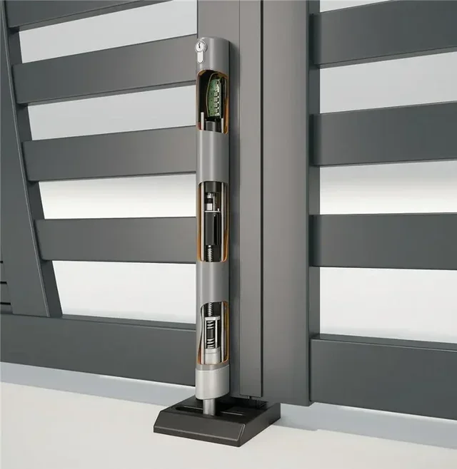 Motorized electric lock Electradrop R-ZILV Locinox for gate and garage door