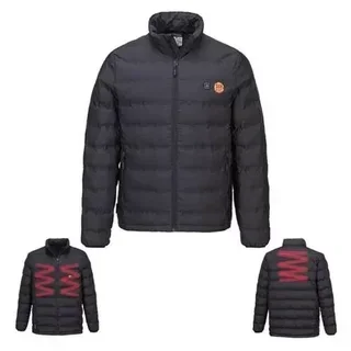 Chaqueta calefactable Portwest Tunnel S547 ultrasónica fibra de carbono impermeable