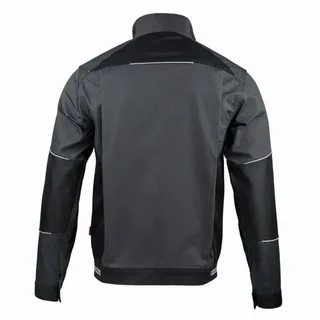 Chaqueta de Trabajo FACOM Flexi FXWW2000E Negro Gris Rojo - Tejido Elástico con Refuerzos Oxford Profesionales