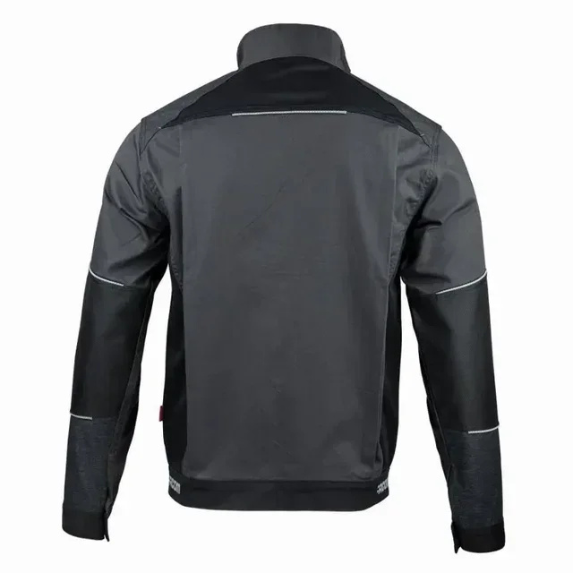 Arbeitsjacke FACOM Flexi FXWW2000E Schwarz Grau Rot - Dehnbarer Stoff mit professionellen Oxford-Verstärkungen