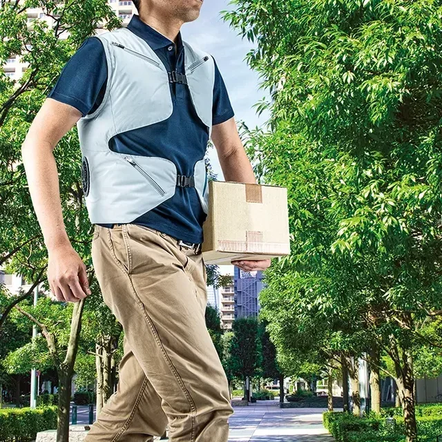 Makita DFV214A01 Belüftete Arbeitsjacke mit integriertem Ventilationssystem Größe S bis L