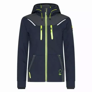 Damen wasserdichte Jacke North Ways Florence 1502 Marine Neon Gelb