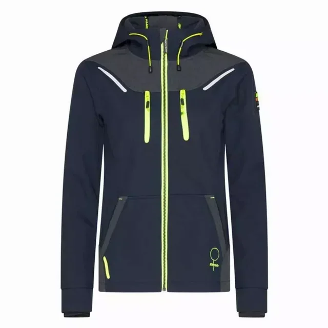 Damen wasserdichte Jacke North Ways Florence 1502 Marine Neon Gelb