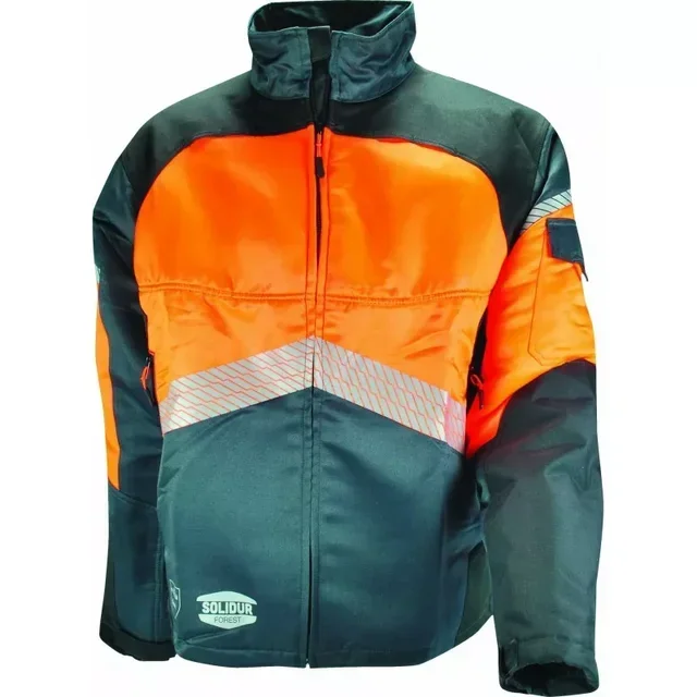Kettensägenschutzjacke Forestier Authentic CL1 SOLIDUR hohe Sichtbarkeit