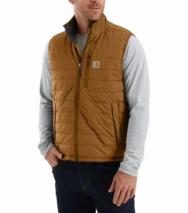 Carhartt 102286 Leichte isolierte ärmellose Weste - Warmer CORDURA wasserabweisender Herren Gilet