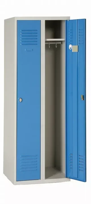 Vestiaire industriel propre 2 colonnes AKAZE H180xL60xP50 cm - CV312DSP