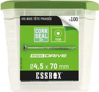 Holzschraube ESSBOX Ø4,5x70mm Box 100 Stück SCELL-IT EX-1371121