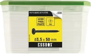 Vis ESSBOX SCELL-IT plaque plâtre Ø3,5x50 mm lot 500 - EX-5211501