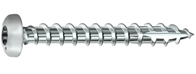 Rocket Torx Holzschraube Rundkopf verzinkter Stahl Vollgewinde VYNEX