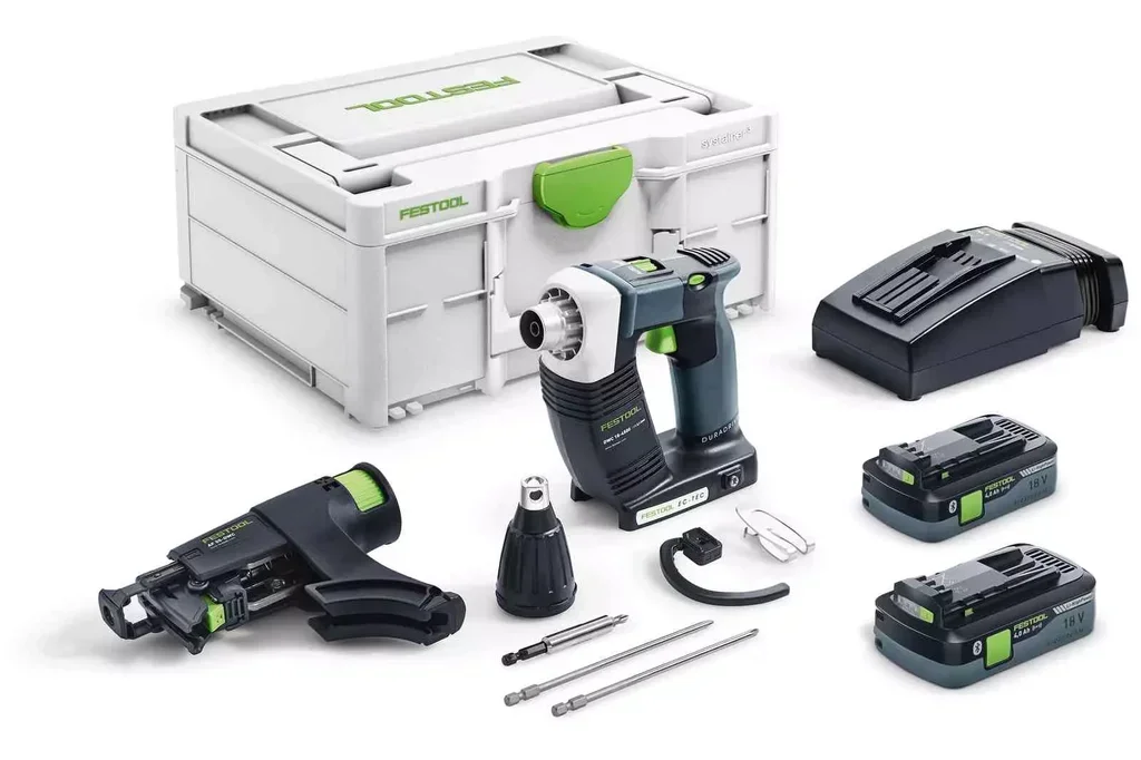 Visseuse plaque de plâtre Festool DWC 18-4500 HPC 4,0 I-Plus avec 2 batteries 18V 4Ah et SYSTAINER