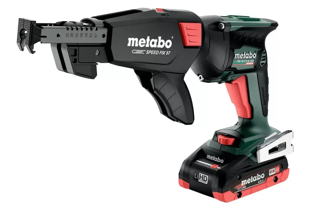 Visseuse plaque de plâtre Metabo TBS 18 LTX BL 5000 18V avec 2 batteries 4Ah
