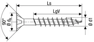 Tornillo SPAX 4CUT WIROX 1191 Universal - Tornillo para Madera Autoperforante Multipropósito