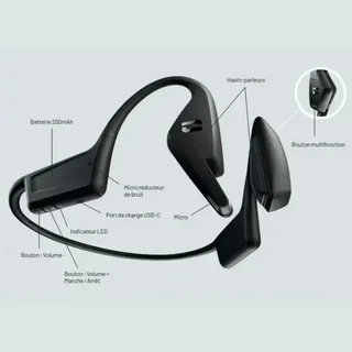 Casque X-Vibes Crosscall conduction osseuse sans fil IP67