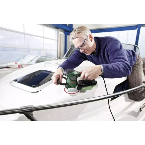 Ponceuse excentrique PEX 400 AE – 350W – BOSCH – avec accessoires – coffret – 06033A4000