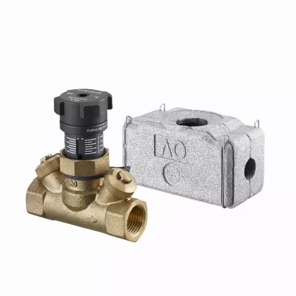 Robinet d’équilibrage OVENTROP Hycocon VTZ – PN 16 DN 32; Rp ¾ F; avec prises de pression et robinets de vidange – 1061710