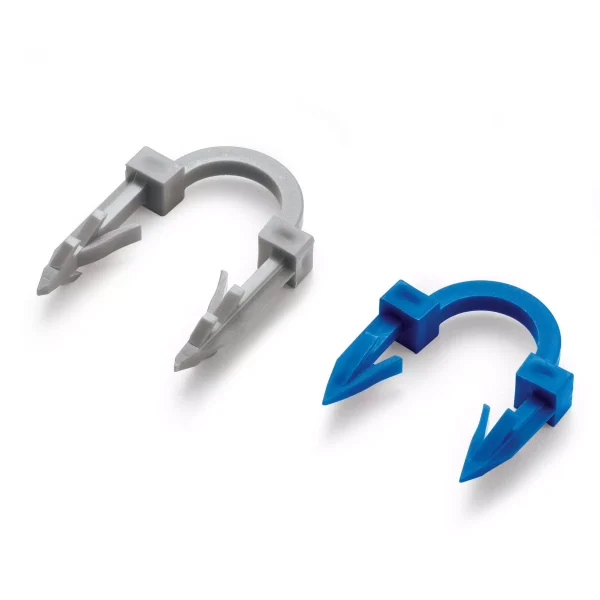 Agrafe de fixation REHAU courte bleu – 41 mm – 13406021001
