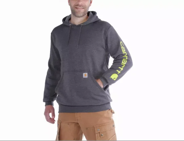 Sweatshirt à capuche CARHARTT avec logo sur la manche – K288