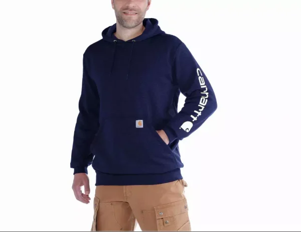Sweatshirt à capuche CARHARTT avec logo sur la manche – K288