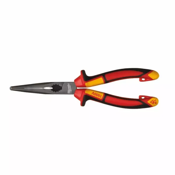Pince bec long isolée MILWAUKEE courbé 45° – 205 mm – 4932464565