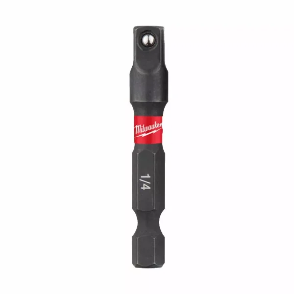 Adaptateur MILWAUKEE Shockwave – Hex 1/4″ > Carré 1/4″ – 4932471826