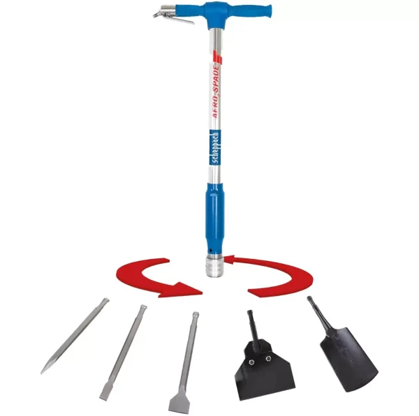 Bêche Pneumatique 5 en 1 Aero2Spade – SCHEPPACH – avec accessoires – 5909601900