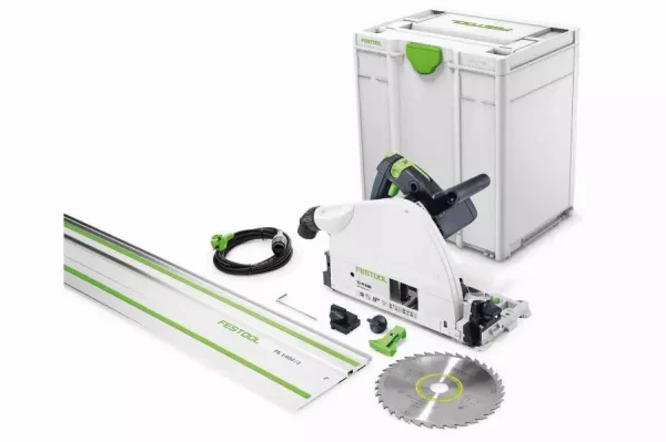 Scie circulaire TS 75 EBQ-Plus-FS – 1600W Ø210 mm – FESTOOL – avec Rail FS 1400/2 + lame Wood universal – 576115
