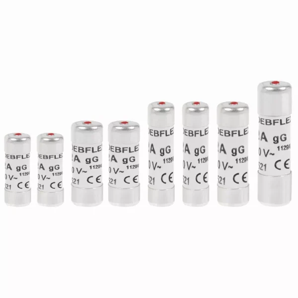 8 Fusibles avec voyant NF 2 x 10/ 16/ 20 Ampères + 1 x 25/ 32 Ampères DEBFLEX Gris – 715006