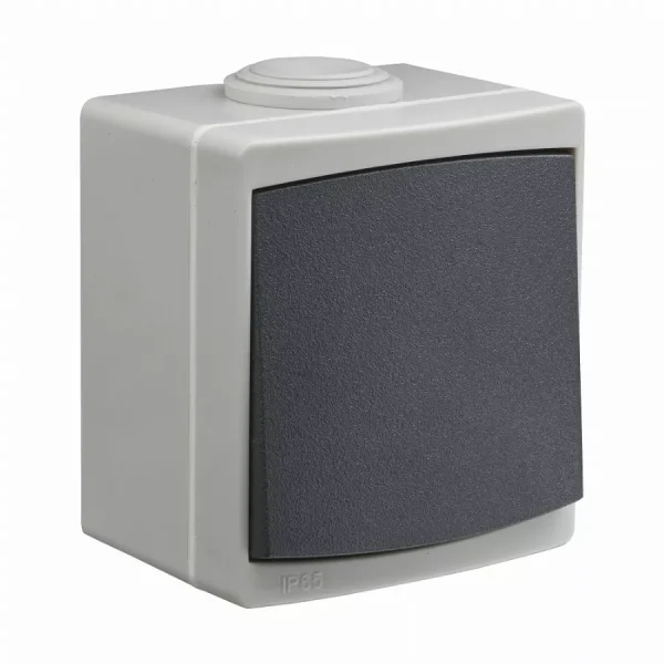 Appareillage en saillie étanche IP65 va et vient DEBFLEX Gris – 730110
