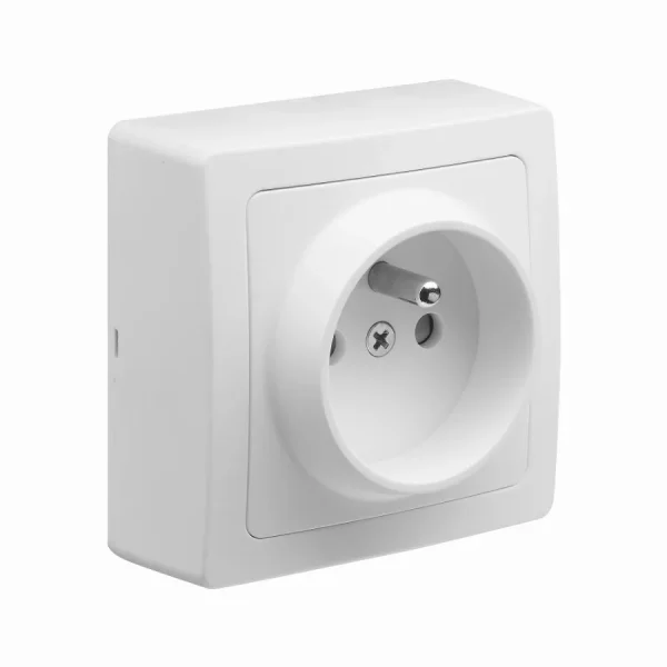 Appareillage en saillie prise 2P+T 16 ampères Blok DEBFLEX Blanc – 746806
