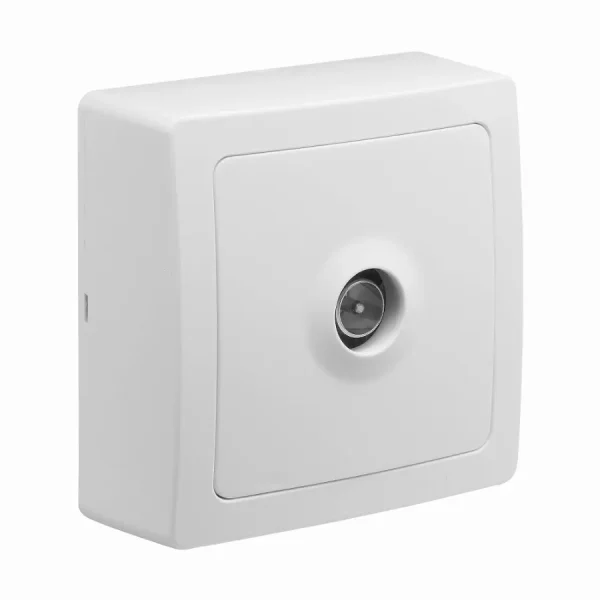 Appareillage en saillie prise télévision Blok DEBFLEX Blanc – 746811
