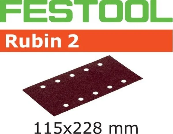 Abrasif pour ponçeuse FESTOOL Rubin 2 – 115 x 228 mm