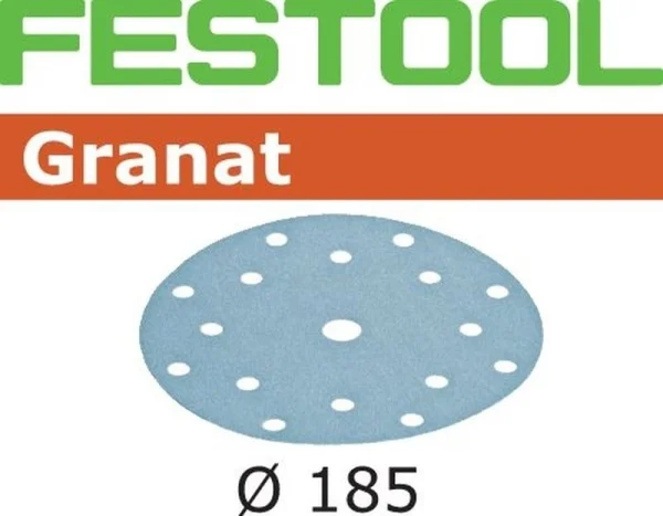 Abrasif pour ponçeuse FESTOOL Granat – Ø 185 mm