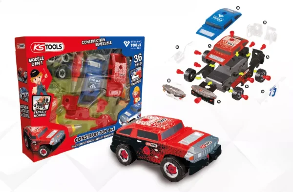 Kit de construction KSTOOLS pour enfants – Voiture 4X4 – 36 pieces – 100096