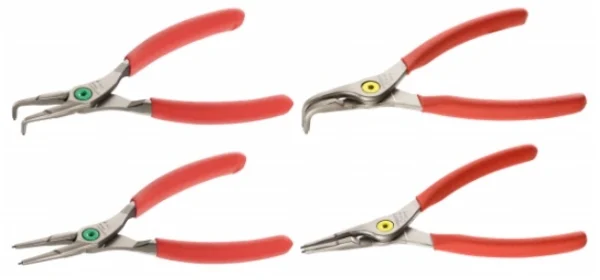 Jeu de 4 pinces Circlips intérieur/ extérieur FACOM becs coudés/ droits – PCJ4PB