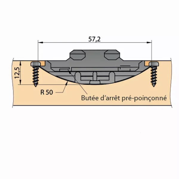 Assembleur à coulisser en zamak KNAPP – K026