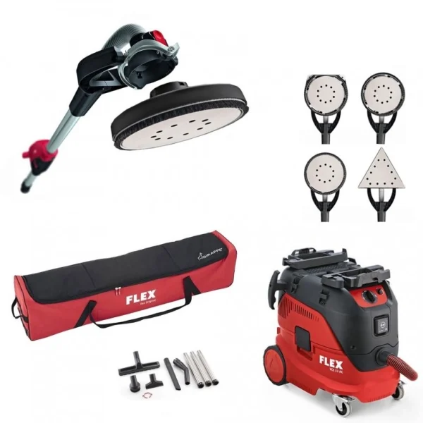 Girafe GE7 + housse + Aspirateur 30 L VCE 33 AC + 3 têtes de ponçage FLEX – 920113