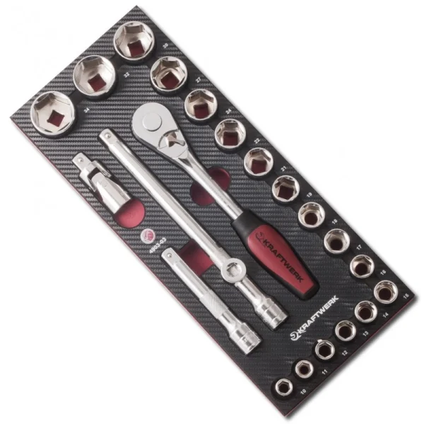Coquille de douilles 1/2″ EVA3 KRAFTWERK 22 pièces – 4903-03