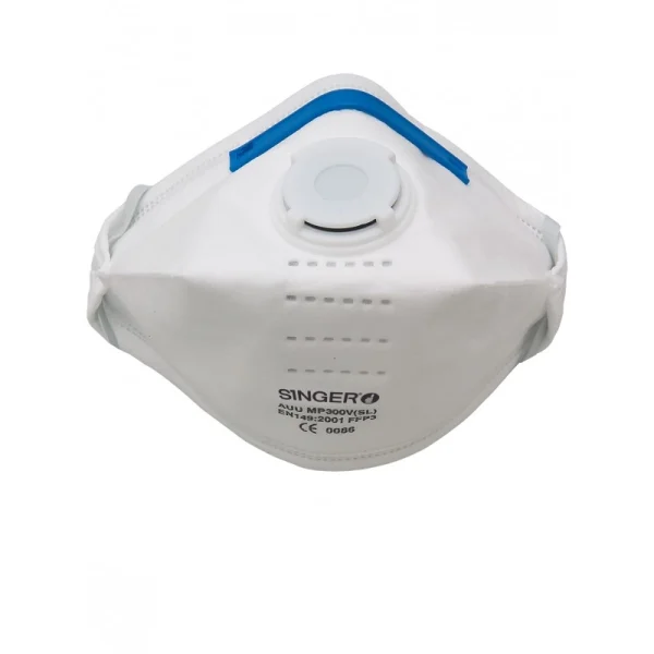 Demi-masque respiratoire filtrant SINGER FFP3 soupape – AUUMP300VSL