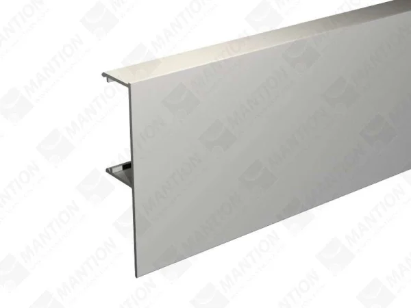 Bandeau alu anodisé MANTION pour fixation rail sous plafond SAF40/SAF80 – L.2 m – 11011/200